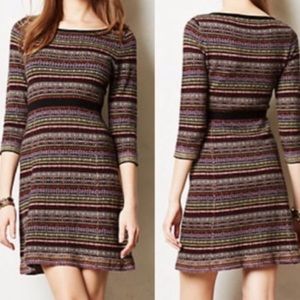 Anthropologie Sparrow Clara Fairisle Sweater Dress